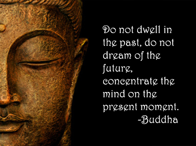 do not dwell in the past Buddha Quote